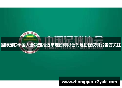 国际足联泰国大会决定推迟审理暂停以色列足协提议引发各方关注 国际足联泰国大会决定推迟审理暂停以色列足协提议引发各方关注